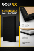 Golf VX 2 by 4 wall padding panel